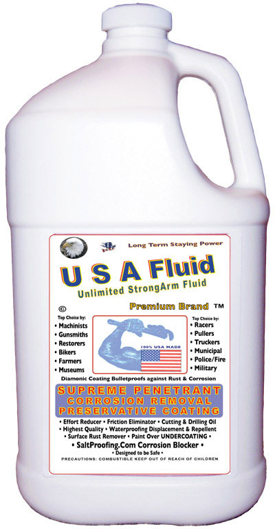USA Fluid Gallon Bulk Container Saltproofing Supply and Usage.