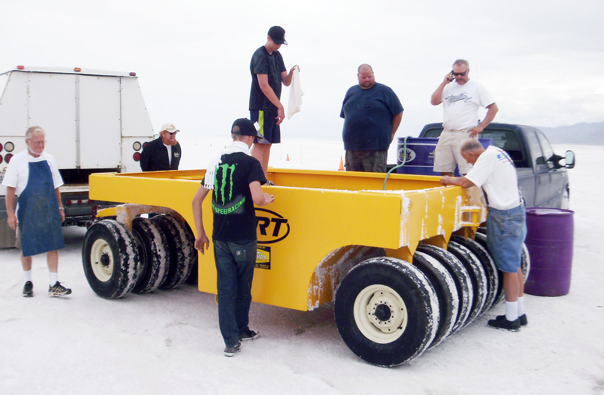 Brand New Wheel Packer gets Saltproofed and goes to work on the Bonneville Salt Flats